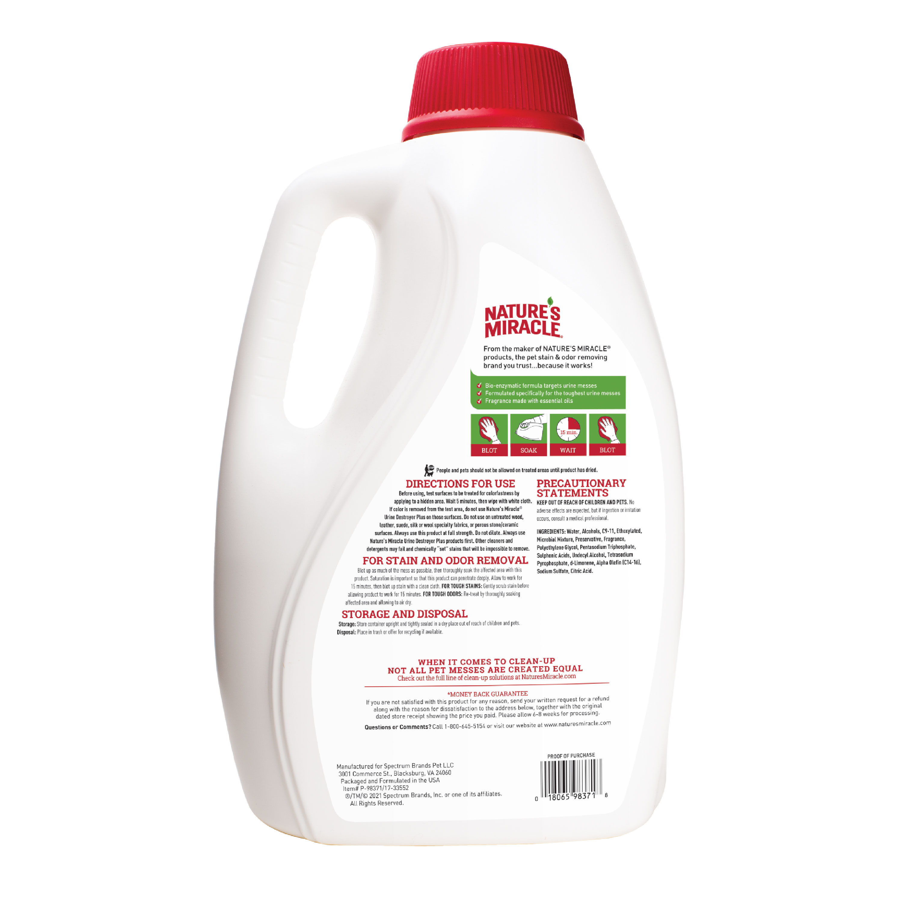 Nature's miracle cat sales urine destroyer gallon